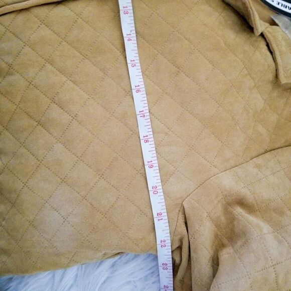 Lemon Grass Petite quilted jacket camel color - Picture 7 of 7
